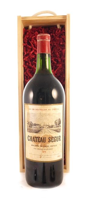 1975 Chateau Segur 1975 Haut Medoc Cru Grand Bourgeois MAGNUM (Red wine)