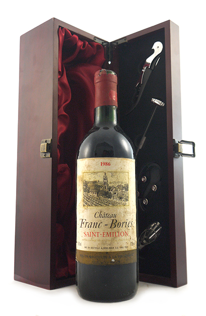 1986 Chateau Franc Bories 1986 Saint Emilion (Red wine)