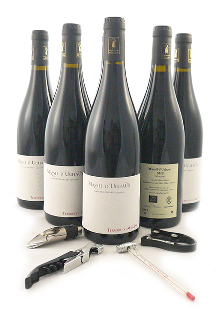 2015 Domaine De La Guicharde 'Terroir Du Miocene 'Massif D'Uchaux' Cotes du Rhone 2015 (Red wine) Six pack