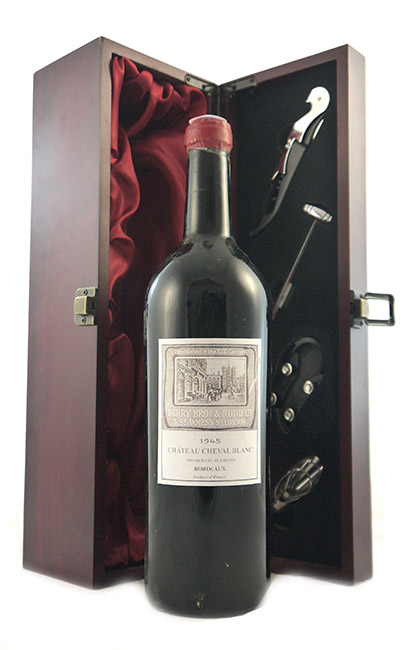 1945 Chateau Cheval Blanc 1945 1er Grand Cru Classe St Emilion Berry Bros Bottling (High Top Shoulder) (Red wine)