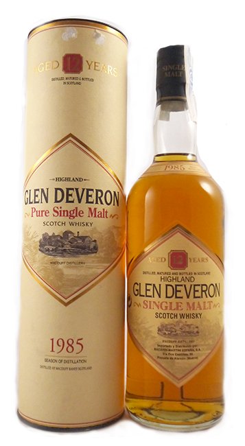 1986 Glen Deveron 1986 12 year old Single Malt Whisky (Original box)