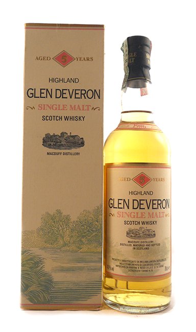 1986 Glen Deveron 1986 5 year old Single Malt Whisky (Original box)