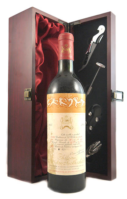 1965 Chateau Mouton Rothschild 1965 1er Cru Grand Classe Paulliac (Red wine) (Top Shoulder)