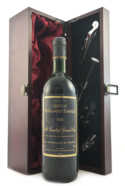 1986 Chateau Puyblanquet Carille 1986 Saint Emilion Grand Cru (Red wine)