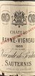 1955 Chateau Rayne Vigneau 1955 Sauternes 1er Grand Cru Classe (Dessert wine)