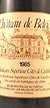 1985 Chateau de Belcier 1985 Bordeaux Superieur (Red wine)